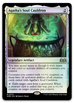 Agatha's Soul Cauldron #242 (Foil) (NM) Wilds of Eldraine WOE Magic MTG - Image 1