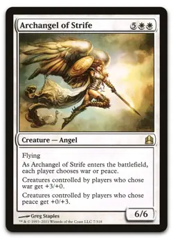 Archangel of Strife #7 (NM) Commander CMD Magic MTG - Image 1