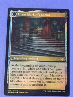 MTG: Innistrad: Edgar, Charmed Groom / Edgar Markov's Coffin Foil #236/277 - NM - Image 1