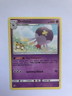 Drifblim 81/236 - Non Holo Rare Pokemon - Unified Minds Set (2019) - Near Mint - Image 1
