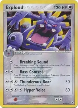 Exploud - 6/101 - Pokemon Ex Hidden Legends Reverse Holo NM - Image 1