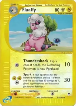 Flaaffy - 47/147 - Pokemon Aquapolis Reverse Holo Rare Card LP - Image 1