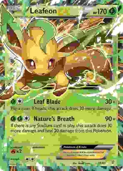 Leafeon EX - 10/83 - Pokemon Generations XY Ultra Rare Card LP - Image 1