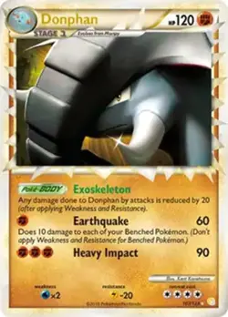 Donphan (Prime) - 107/123 - Pokemon Heart Gold Soul Silver Ultra Rare NM - Image 1