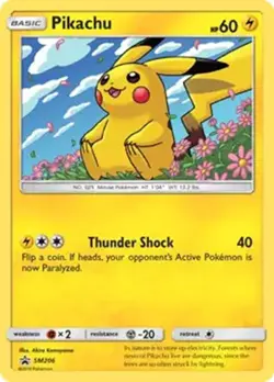 Pikachu - SM206 - Pokemon Sun & Moon Promo Holo Rare Card NM - Image 1