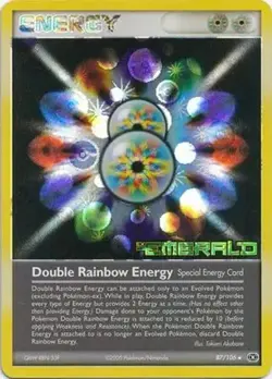 Double Rainbow Energy - 87/106 - Pokemon EX Emerald Reverse Holo LP - Image 1