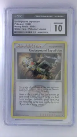 CGC - Underground Expedition 97/111 Pokemon League Holo Poke Ball - Image 1