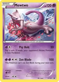 Mewtwo - XY101 - Pokemon XY Promo Holo Rare Card NM - Image 1