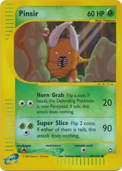 Pinsir - 101/147 - Pokemon Aquapolis Reverse Holo Rare Card NM - Image 1