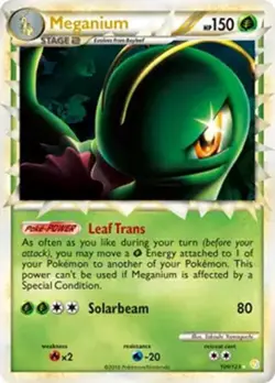 Meganium Prime - 109/123 - Pokemon Heart Gold Soul Silver Ultra Rare NM - Image 1