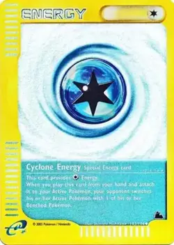 Cyclone Energy - 143/144 - Pokemon Skyridge Reverse Holo Rare Card MP - Image 1