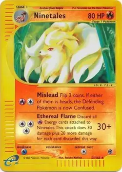 Ninetales - 57/165 - Pokemon Expedition Reverse Holo Rare Card LP - Image 1