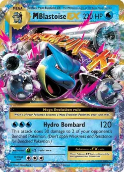 Mega Blastoise EX - 22/108 - Pokemon Evolutions XY Ultra Rare Card NM - Image 1