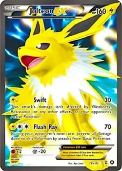 Jolteon EX - 28a/83 - Pokemon XY Promo Alternate Ultra Rare Card NM - Image 1