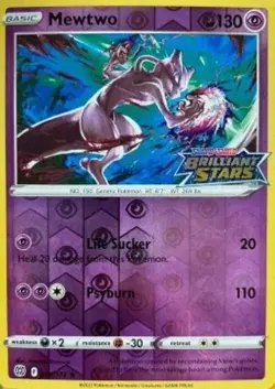 Mewtwo - 056/172 - Pokemon Brilliant Stars Sword & Shield Stamped SEALED NM - Image 1