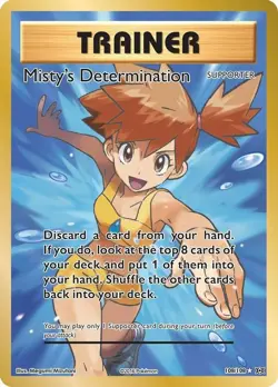 Misty's Determination - 108/108 - Pokemon Evolutions Full Art Ultra Rare Card NM - Image 1