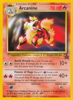 Arcanine - 6 - Pokemon Wizards Black Star Promo Card Card NM - Image 1