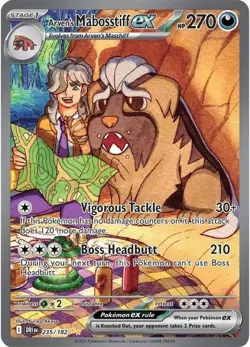 Arven's Mabosstiff ex - 235/182 - Pokemon Destined Rivals Illustration Rare NM - Image 1