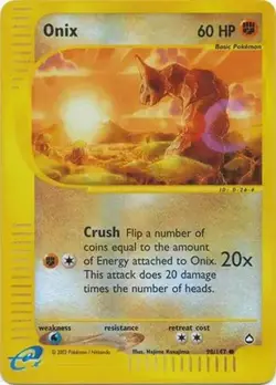 Onix - 98/147 - Pokemon Aquapolis Reverse Holo Rare Card LP - Image 1