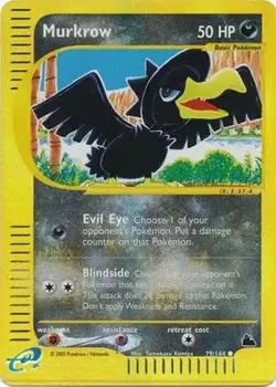 Murkrow - 79/144 - Pokemon Skyridge Reverse Holo Rare Card MP - Image 1