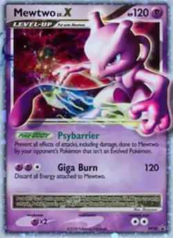 Mewtwo Lv. X - DP28 - Pokemon Diamond & Pearl Promo Ultra Rare Card LP - Image 1