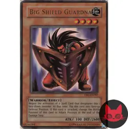 Yugioh Big Shield Gardna DB1-EN097 Ultra Rare MP - Image 1