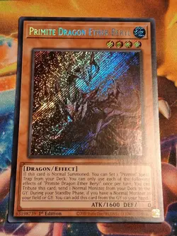 1st ed Primite Dragon Ether Beryl BLMM-EN130 Secret Rare Yugioh Card Light Play - Image 1
