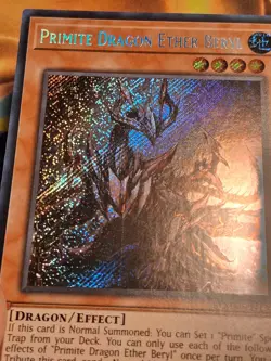 1st ed Primite Dragon Ether Beryl BLMM-EN130 Secret Rare Yugioh Card Light Play - Image 3