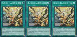 3x Runick Flashing Fire | TAMA-EN030 | SR | 1st Ed | NM | YuGiOh - Image 1