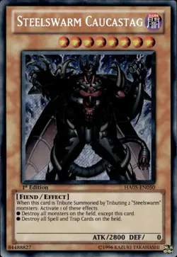 Steelswarm Caucastag - Secret Rare 1st Edition HA05-EN050 - LP - YuGiOh - Image 1