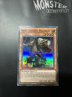 YUGIOH NOBLE KNIGHT PELLINORE SUPER RARE CYHO-EN090 1ST EDITION - Image 1