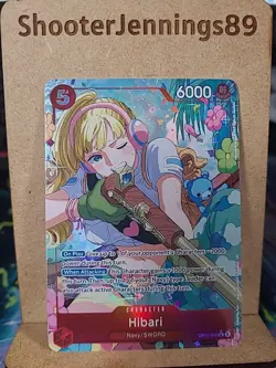 Hibari OP11-010 SR Alt Art A Fist of Divine Speed One Piece TCG - Image 1