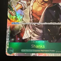One Piece TCG Shanks ST16-004 Super Rare Foil Near Mint English - Image 3