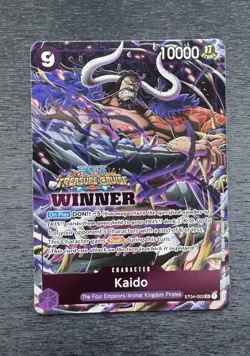 One Piece TCG Kaido SR Alt Art Treasure Cup Winner Promo ST04-003 Near Mint - Image 1