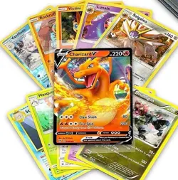 Pokemon TCG 100 CARD LOT COMMON/UNCOMMON GUARANTEED RARE/Vmax/V and More!! - Image 2