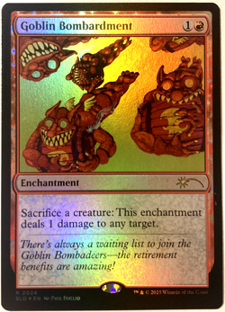 MTG Goblin Bombardment (Rainbow Foil) Secret Lair 2024 NM - Image 1