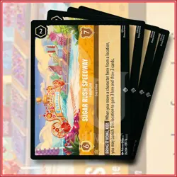 Disney Lorcana Sugar Rush Speedway - Finish Line 35/204 x4 | Super Rare - Image 1