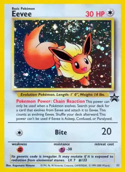 Eevee - 11 - Pokemon Wizards Black Star Promo Card NM - Image 1