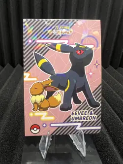 Eevee & Umbreon - Cracked Ice Holo - Let's Go Eevee Database - Pokemon Card NM - Image 1
