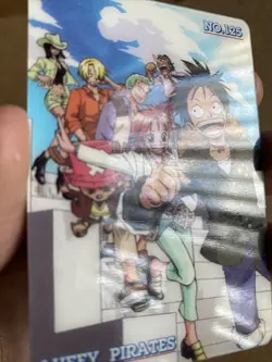 One Piece Luffy Pirates No.125 Pirate King Gummy Bandai Gumica Japanese Card - Image 2