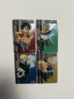 bandai one piece gumica gummy card lot luffy zoro sanji ussop - Image 1