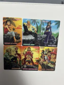 bandai one piece gumica gummy card lot luffy zoro robin nami - Image 1