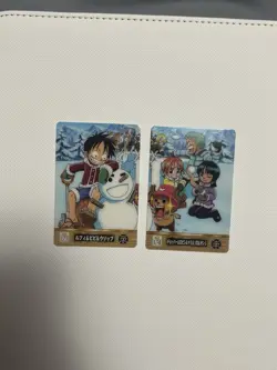 bandai one piece gumica gummy card luffy zoro nami sanji robin chopper - Image 1