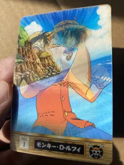One Piece Luffy Lenticular 3D Animated Gummy Bandai Gumica Japanese Card LP - Image 2