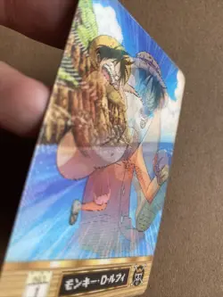 One Piece Luffy Lenticular 3D Animated Gummy Bandai Gumica Japanese Card MP - Image 3