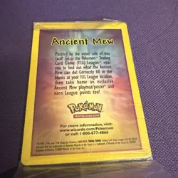 Ancient Mew SEALED Pokemon Unopened 2000 Movie Promo Holo Card - RARE - Image 2