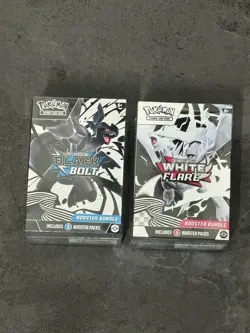 Pokemon TCG Black Bolt And White Flare Booster Bundles x2 New Sealed - Image 1