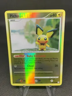 Pokemon Pichu Common Mysterious Treasures 93/123 LP/NM Reverse Holo - Image 1