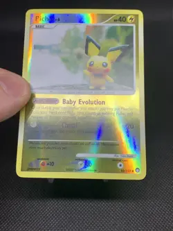 Pokemon Pichu Common Mysterious Treasures 93/123 LP/NM Reverse Holo - Image 2