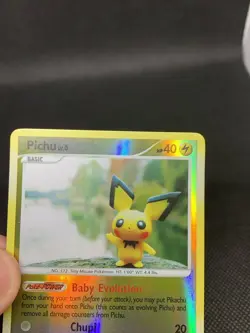 Pokemon Pichu Common Mysterious Treasures 93/123 LP/NM Reverse Holo - Image 3